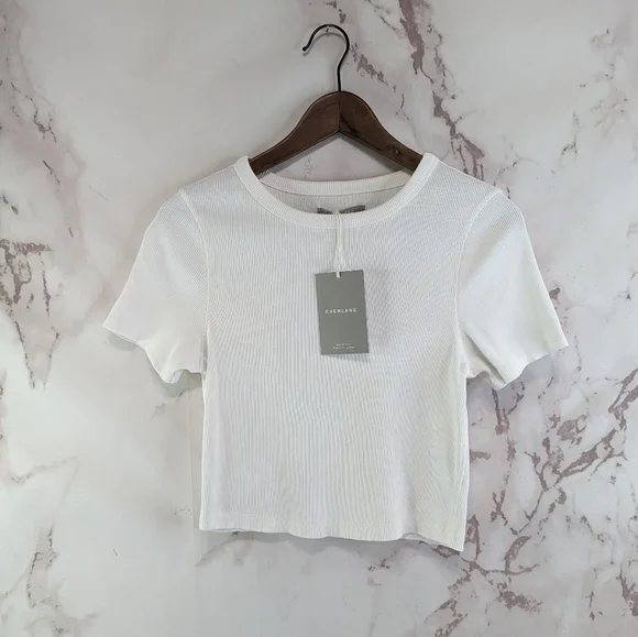 Everlane White Short Sleeve Tee - Picture 2 of 12